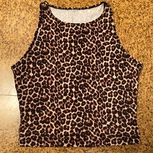 Cheetah Print Crop Top